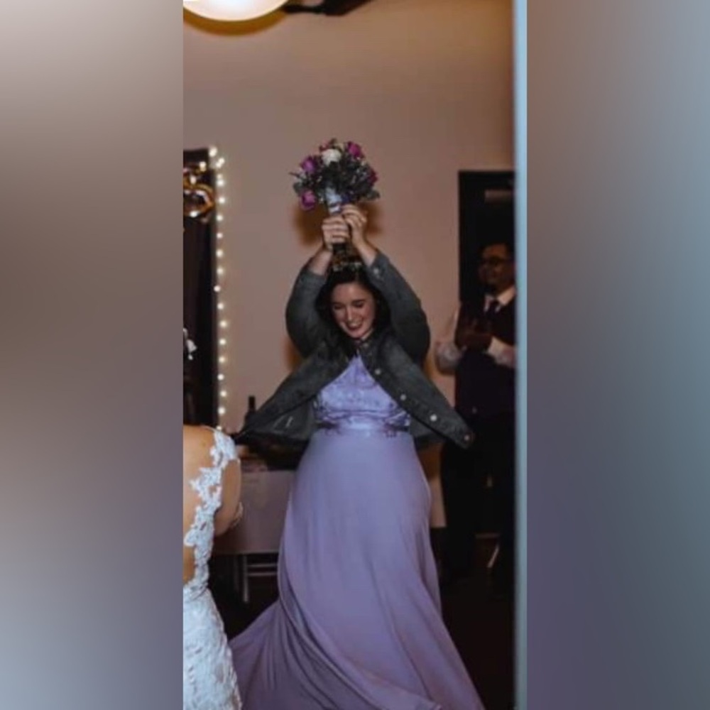 David’s Bridal Iris High neck Dress